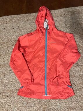 Pink and blue kids raincoat